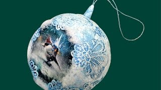 Новогодний елочный шар своими руками