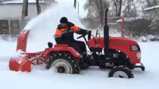 Снегоочиститель (снегоотбрасыватель) роторный для минитрактора Уралец