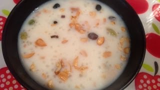 Javvarisi payasam - how to make javvarisi payasam
