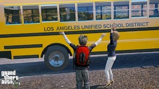 GTA 5 REAL LIFE CHILD MOD#40- MIDDLE SCHOOL!