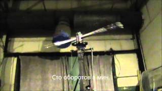 Испытание раскрутки ротора до 600 об  в мин