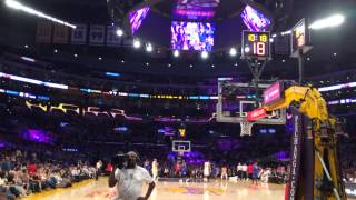 Floor Seats. Sixers vs Lakers @ Staples Center. March 22, 2015