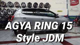 TOYOTA AGYA - Modifikasi Velg Ring 15 GTRSPORT Hrswheel
