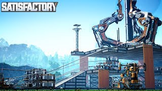 LAUNCHING THE SPACE ELEVATOR AND BUILDING AN ASSEMBLY LINE IN SATISFACTORY - Satisfactory Gameplay