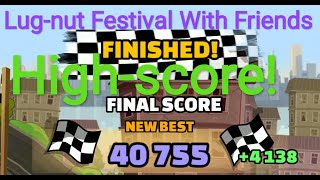 Hcr2 Lug-nut Festival With Friends 40.755 Points! Hill climb racing 2 team event