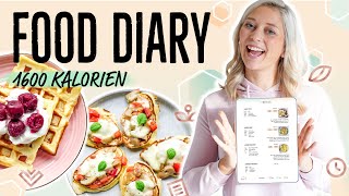 FOOD DIARY zum Abnehmen | Ernährungsplan 1600 Kalorien | Gesunde Rezepte