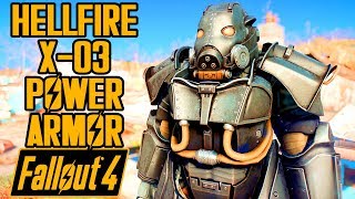 Fallout 4 - HELLFIRE X-03 POWER ARMOR! - Enclave Armor Showcase & Location - Xbox & PC Mod