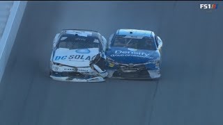 NASCAR Xfinity Series 2018. Daytona International Speedway. Kyle Larson & Ryan Ellis Crash