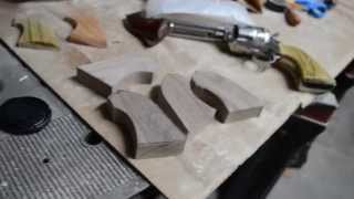 making wood grips for a 1875 Remington clone