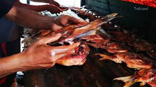 Tradisional: Membuat Ikan Asap, Ikan Salai, Makanan khas pedalaman Aceh - Indonesia