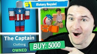 THESE NEW SKINS MADE ME WIN IN ROBLOX FORTNITE (Island Royale)