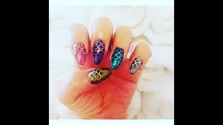 من بودرة الى رسمة على الاظافر، طريقة الستمبينغ ببودرة الكروم "الوان المراة" على الاظافر.tutorial!