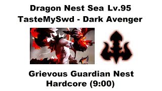 Dragon Nest SEA - Lv.95 Dark Avenger - Grievous Guardian Nest Hardcore RUN [9:00] 1080p