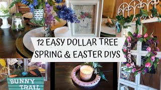 12 EASY DOLLAR TREE SPRING/EASTER DECOR DIY'S | POTTERY BARN INSPIRED | FARMHOUSE
