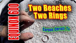 Minelab Equinox 600 - Beach Metal Detecting 2019 - Two Rings in da Scoop