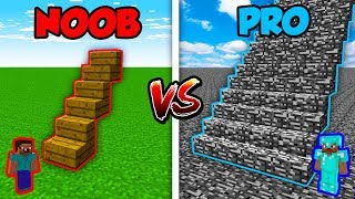 Minecraft NOOB vs. PRO: BEDROCK STAIRS in Minecraft! (Animation)