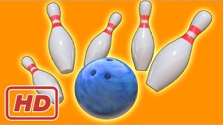 Binkie TV - Bowling Fun For Kids - Learn Numbers With Bowling Balls - 3D Educational Video