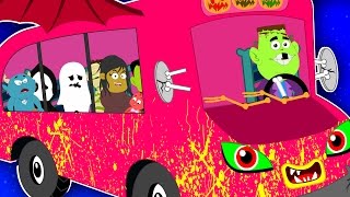 the wheels on the bus go round and round | Nursery rhymes | Scary Songs | Kids Videos
