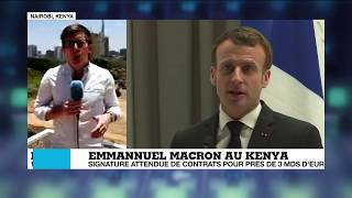 "Macron veut développer les relations économiques avec le Kenya"