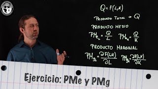 Ejercicio:  Producto Medio, Producto Marginal y Máximo Técnico