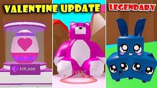 New VALENTINE CHALLENGE Event Update! NEW Egg + SHINY Legendary Pet in BUBBLE GUM SIMULATOR [Roblox]