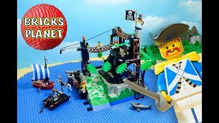 Pirates Rock Island Refuge 6273 LEGO Pirates - Stop Motion Review
