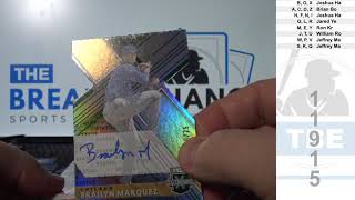1 Box of 2019 Panini Elite Extra Edition Baseball (Break ID: 11915)