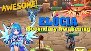 Summoners War - AWESOME ELUCIA Debuts in Guild War!!! (Secondary Awakening)