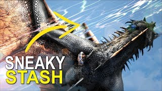 THE SNEAKIEST STASH SPOT FIND IN ARK - ARK:SURVIVAL EVOLVED (Official Small Tribes Pirates) - Ep.1