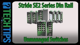 Stride SE2 Series Din Rail Mounted Unmanaged Switches