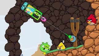 Bad Piggies - MIGHTY EAGLE AND NINJA SHOOTING ANGRY BIRDS!!
