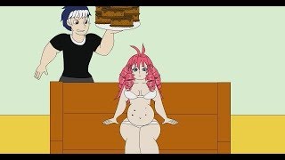 Emilis big snack [flashgame] by Jackurai (chubby anime weight gain)