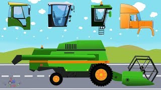 Farm Vehicles #Harvester | Tractor & Agricultural plow | What head? | Farma i Rolnik bajka