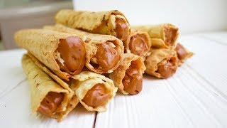 ВАФЕЛЬНЫЕ ТРУБОЧКИ С ВАРЕНОЙ СГУЩЕНКОЙ