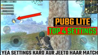 PUBG lite 4 best settings