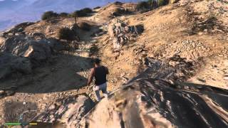 Grand Theft Auto V спуск с самой высокой горы на велосипеде от 1 лица