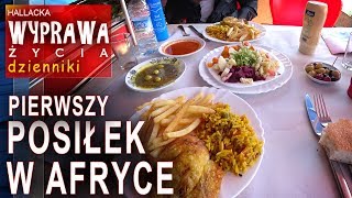 Pierwszy posiłek w Afryce - Asilah - Maroko  - Dzienniki