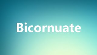 Bicornuate - Medical Definition and Pronunciation