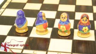 Подарочные шахматы матрешки - Бабушкины сказки