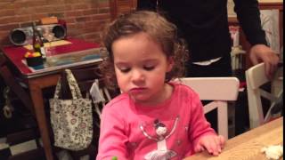 Kid's Hilarious Reaction To Eating Olive