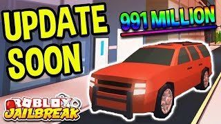 Roblox Jailbreak New Update Soon! NEW SUV CAR AND RIMS! 991+ Million Visits! | ? Roblox LIVE