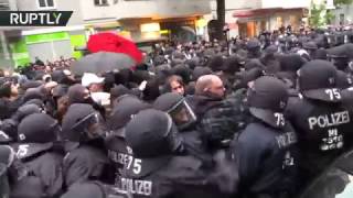 Police & protesters clash at Berlin May Day demo