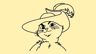 How to draw Puss in Boots | Как нарисовать Кота в сапогах | Cómo dibujar el gato con botas