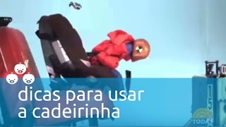 Crianças no carro: dicas para usar a cadeirinha