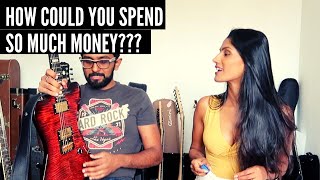 What happens when your wife tries to guess how much your guitars cost?