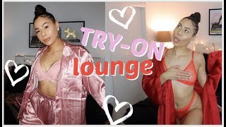 Valentine's Day with Babe | LINGERIE TRY-ON | Lounge