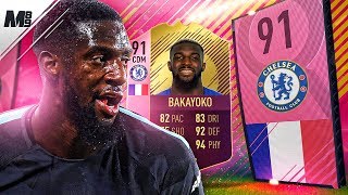 FIFA 18 FUTTIES BAKAYOKO REVIEW | 91 FUTTIES BAKAYOKO PLAYER REVIEW | FIFA 18 ULTIMATE TEAM