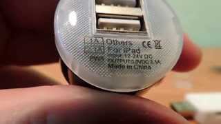 Посылка из Китая #8.Зарядное устройство на два порта USB от прикуривателя автомобиля, AliExpress