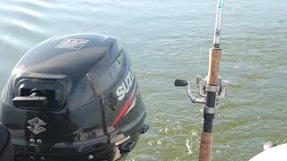 Новая лодка и новый мотор Suzuki DF15A. За судаком на Калининградский залив.