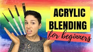 How To Blend with Acrylic Paint | Acrylic Art Tips for Beginners